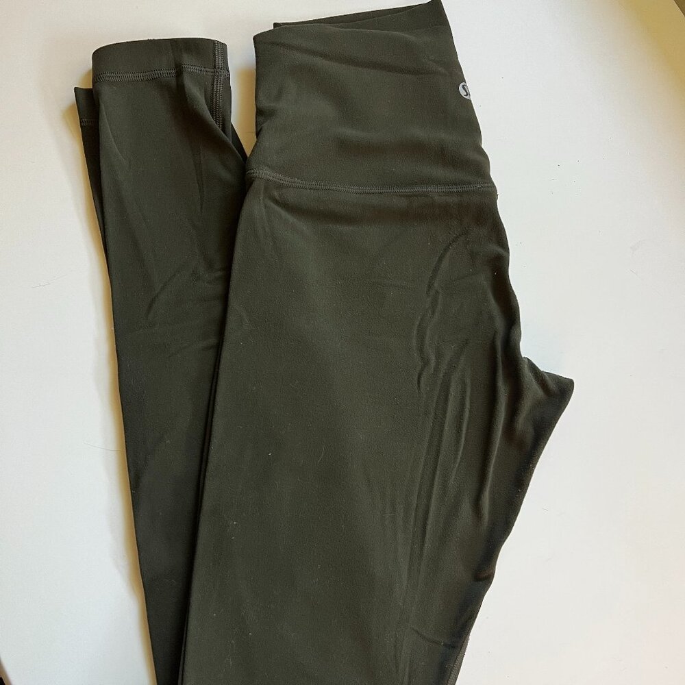 Green Lululemon Align Leggings 28"